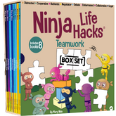 Ninja Life Hacks Teamwork 8 Book Box Set, (Books 97-104: Authentic, Loyal, Debate, Collaborative, Distracted, Embarrassed, Cooperative, Negotiator)